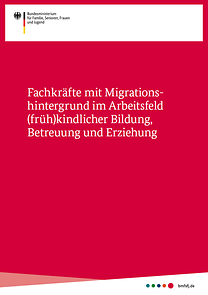 Publikationscover der Studie "Studie zu Fachkräften mit Migrationshintergrund "